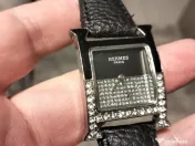 Ceas dama OEM Hermes Negru Heure Double Jeu watch 21x21mm 