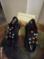 Pantofi MUSETTE balerini 37 Negri Piele Naturala Eleganti Cutia lor cu dustbag