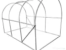 Sera Solar Gradina Tunel Cadru Otel Folie Polietilena Flori Legume Plante 3x2x2m