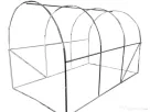 Sera Solar Gradina Tunel Cadru Otel Folie Polietilena Flori Legume Plante 3x2x2m