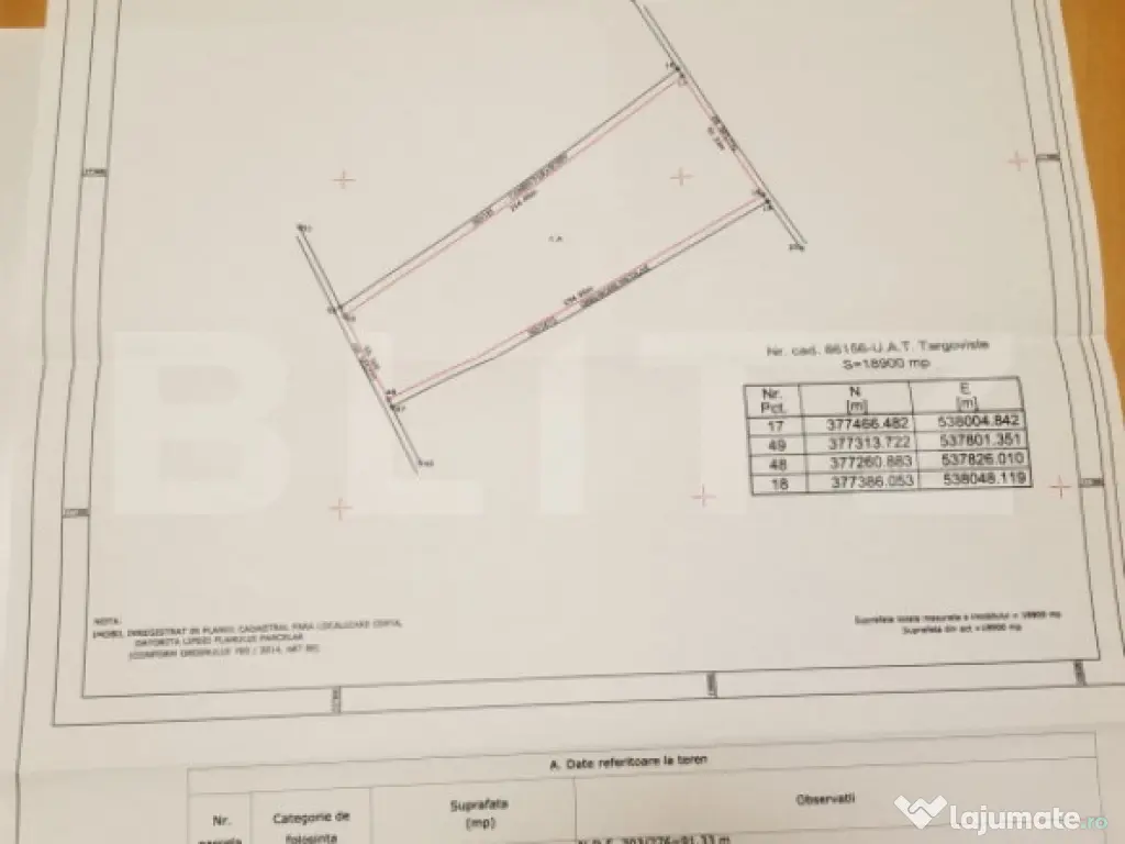 Teren Extravilan, 19.800 mp, Dambovita Mall