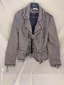 Costum de dama casual cu sacou si pantaloni wide leg