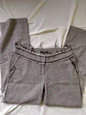 Costum de dama casual cu sacou si pantaloni wide leg 