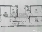 Apartament 3 camere 69 mp, parcare, 2 balcoane, Borhanci 