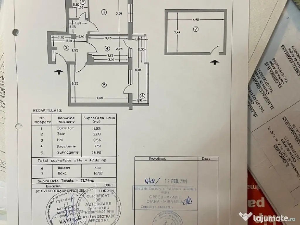 Vand apartament 2 camere, dec. et. 1, balcon mare, Curtea de Arges, str. Elena Cuza