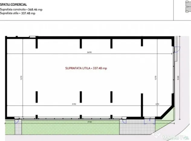 Bd Bucurestii Noi Laminorului spatiu P+1 730 mp stradal o...
