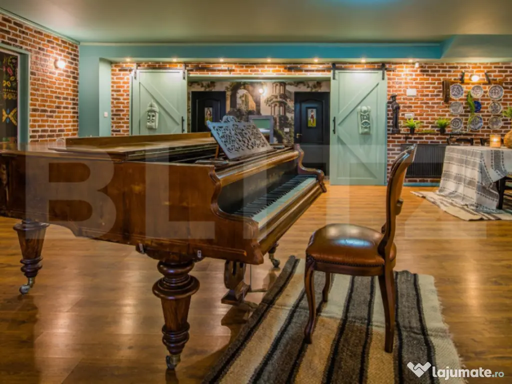 Săli evenimente, 1100 mp utili, teren 4263 mp, zona iesire