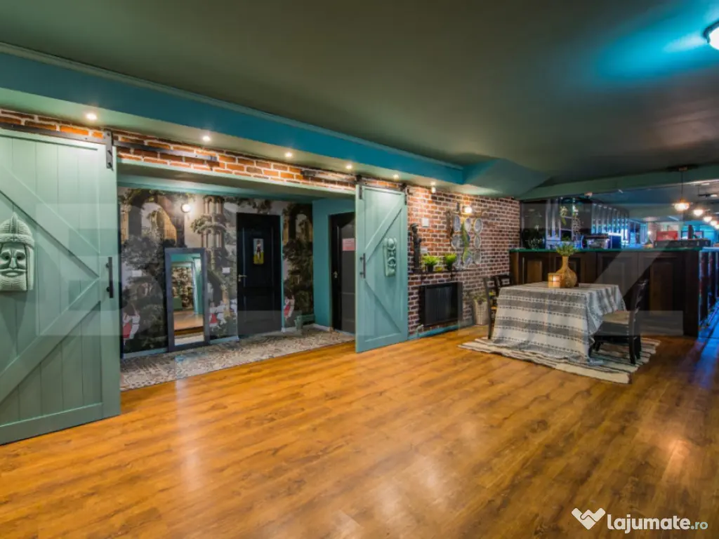 Săli evenimente, 1100 mp utili, teren 4263 mp, zona iesire