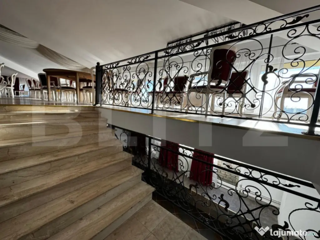 Săli evenimente, 1100 mp utili, teren 4263 mp, zona iesire