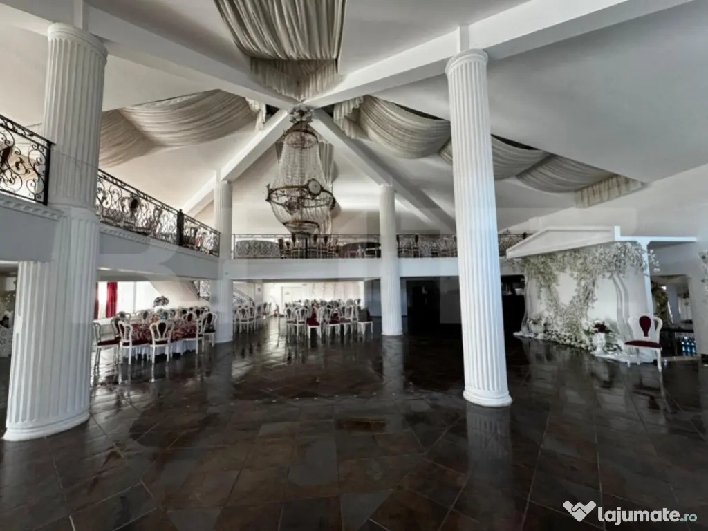 Săli evenimente, 1100 mp utili, teren 4263 mp, zona iesire