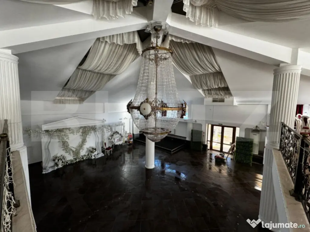 Săli evenimente, 1100 mp utili, teren 4263 mp, zona iesire