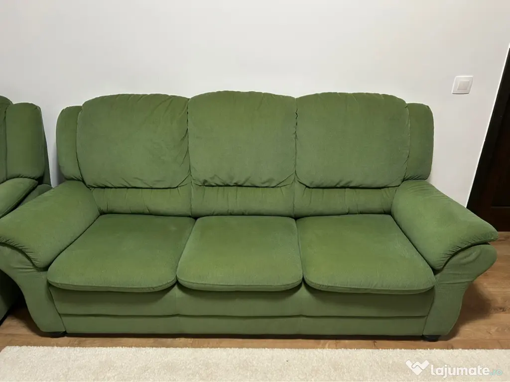 Canapea extensibilă 3 locuri + 2 fotolii - Set Milano