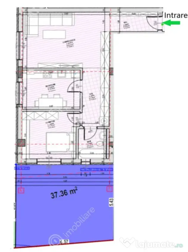 Apartament la cheie cu 3 camere loc parcare zona Pictor Bran