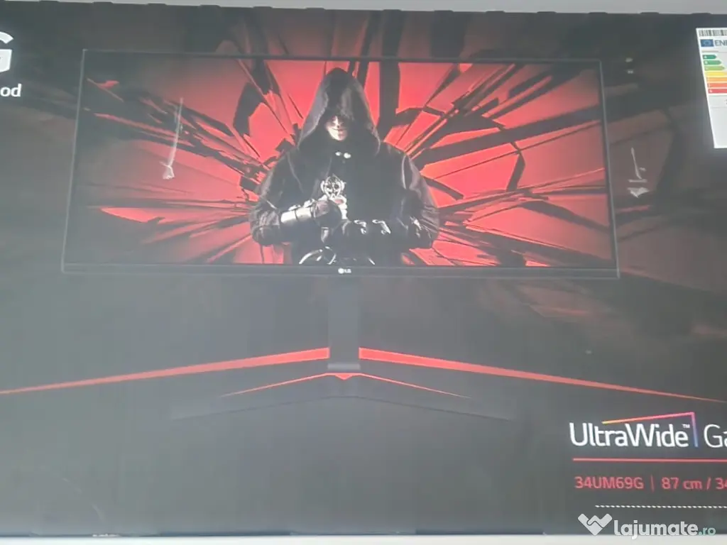 Monitor Gaming LED LG 34", IPS, UltraWide, UWHD 2K, 1ms, HDMI, 34UM69G