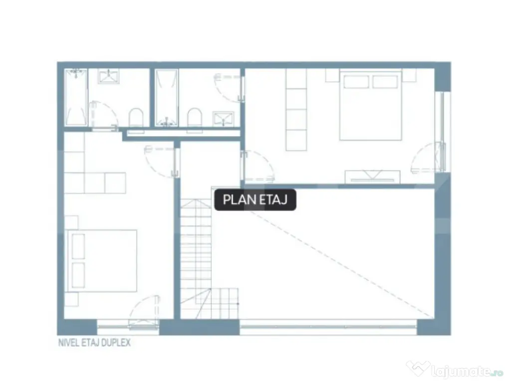 Comision 0! Ray by Hexagon -4 camere, 2 Nivele, 121 mp, 3 Ba