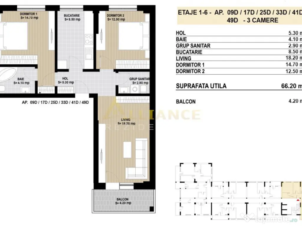 Apartament cu 3 camere | decomandat - SECTOR 4 -
