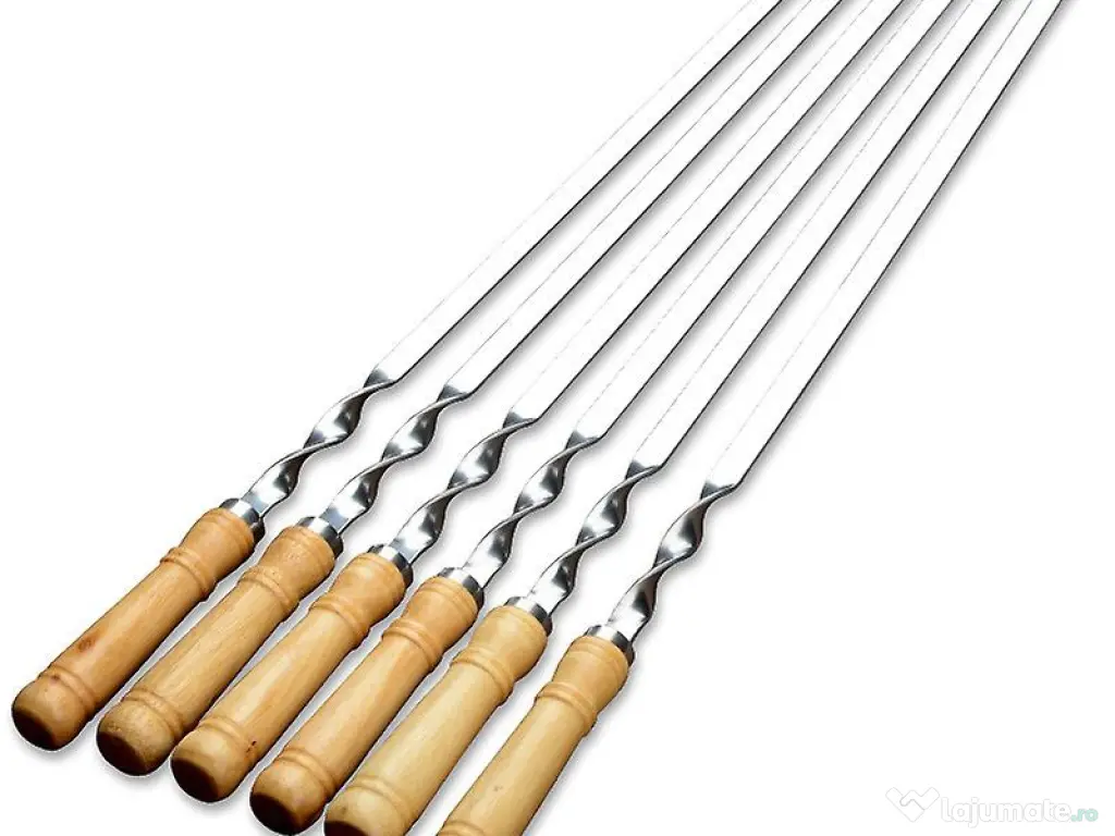 Ace pentru gratar frigarui 75cm camping tepusa pentru gratar