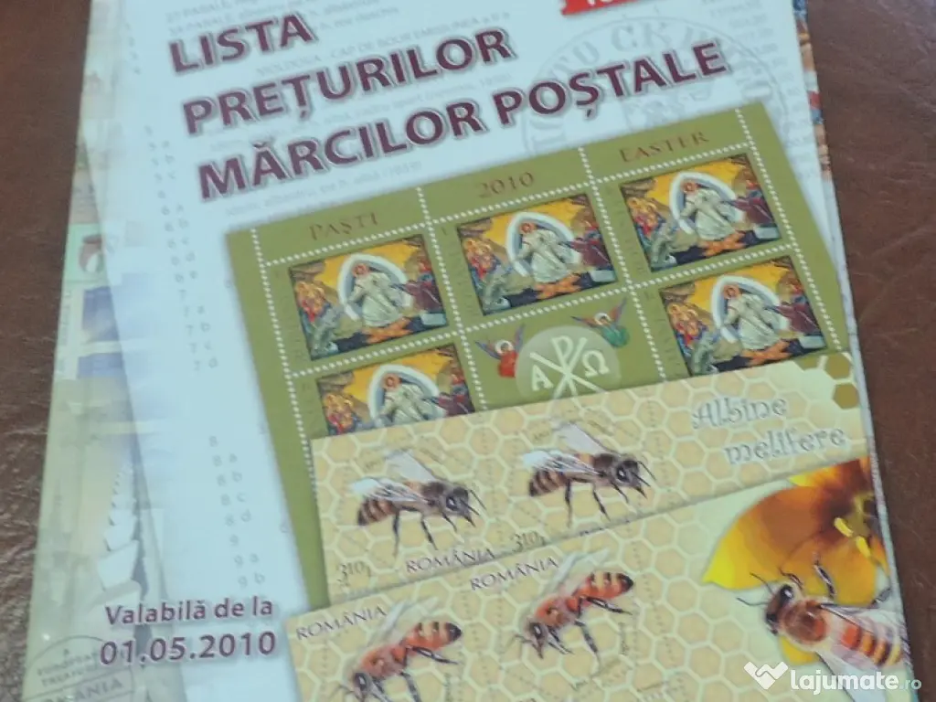 Lista preturilor marcilor postale romania
