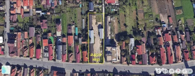 Teren 2450 mp + 3 hale / depozite in Florești