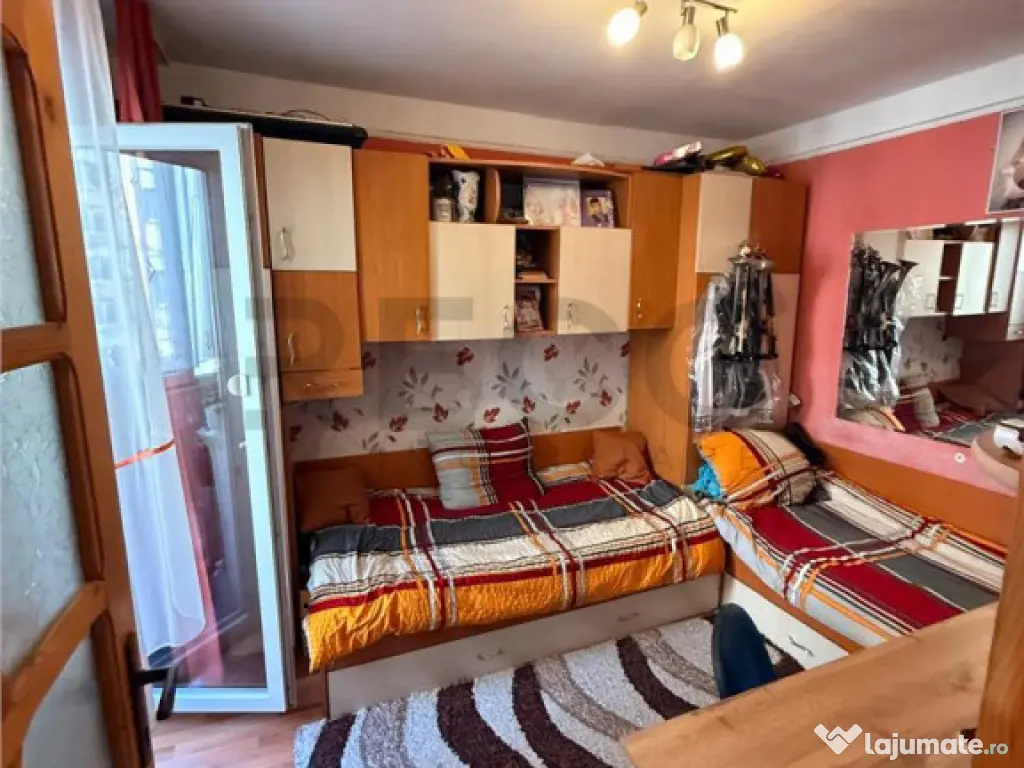 Apartament 2 camere, etaj 1 din 4, complet mobilat si utilat