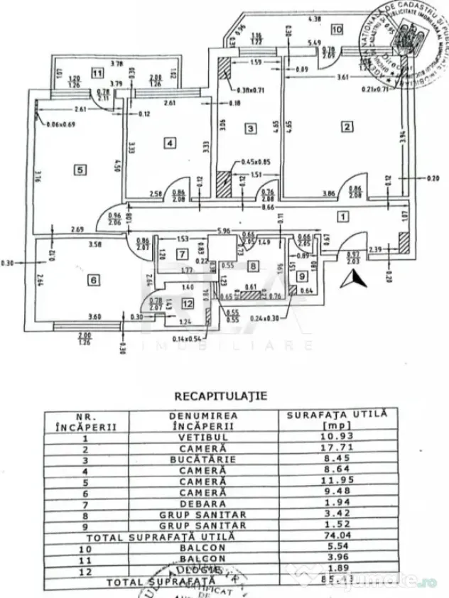4 camere Pantelimon-Piața Delfinului decomandat, et. 2, 85