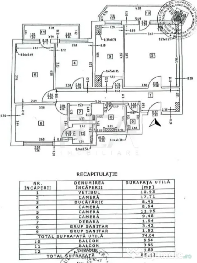 4 camere Pantelimon-Piața Delfinului decomandat, et. 2, 85