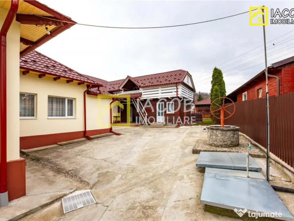 Casa, anexe, 3762 mp teren, 25000 mp padure, Comanesti, jud.