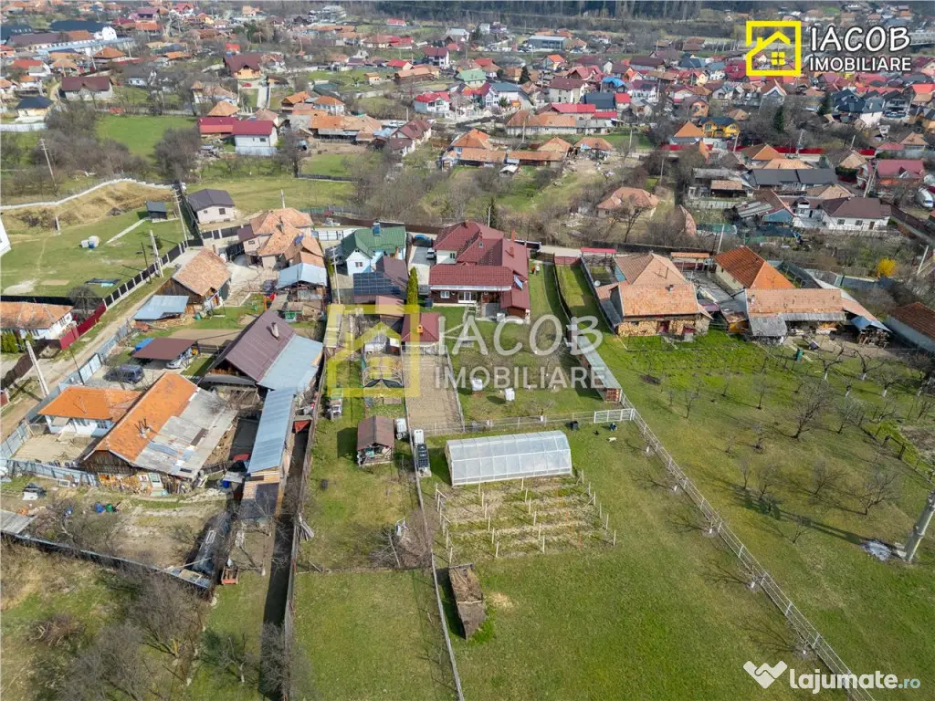 Casa, anexe, 3762 mp teren, 25000 mp padure, Comanesti, jud.