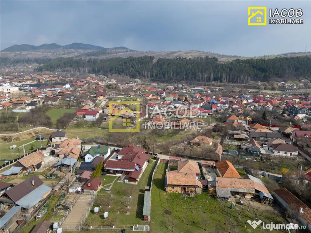 Casa, anexe, 3762 mp teren, 25000 mp padure, Comanesti, jud.