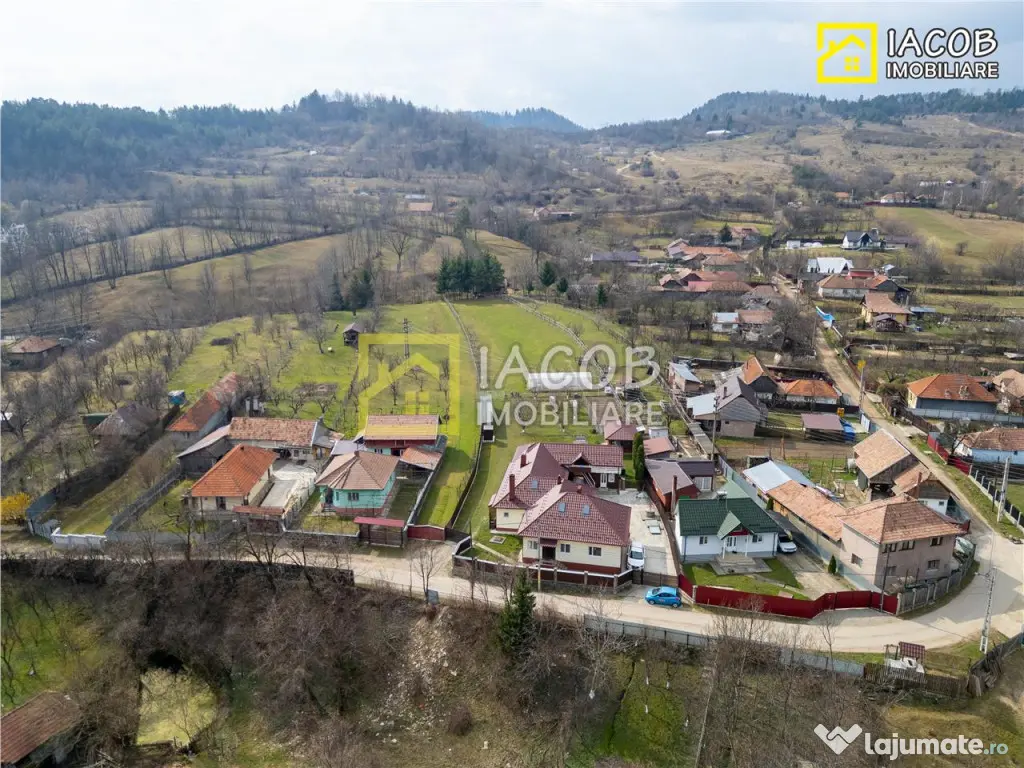 Casa, anexe, 3762 mp teren, 25000 mp padure, Comanesti, jud.