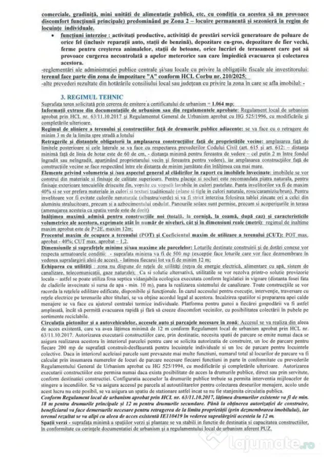 Teren Intravilan Plaja Corbu | 1.064 mp | Ideal Investiție