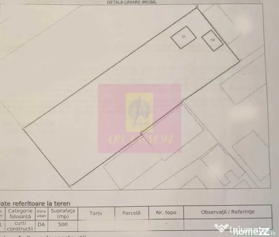 Teren intravilan de vanzare 500 mp in Campina, Oportunitate - Campina (Prahova)