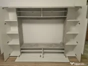 Mobila Living moderna cu aspect de semineu 