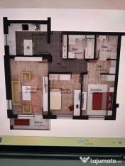 Apartament 3 camere decomandat, mobilat modern, parcare s... 