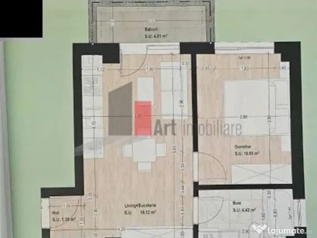 0% Comision, Apartament 2 camere, et2/3, loc parcare, Ilf...