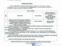 Licitatie spatiu comercial, teren, utilaje Majestic srl, in faliment, Saveni