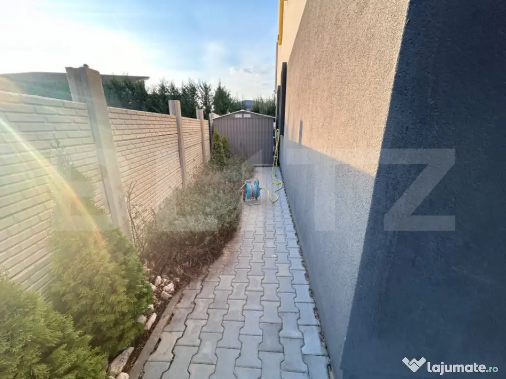 Apartament cu 2 camere, 30mp curte, incalzire in pardoseala,