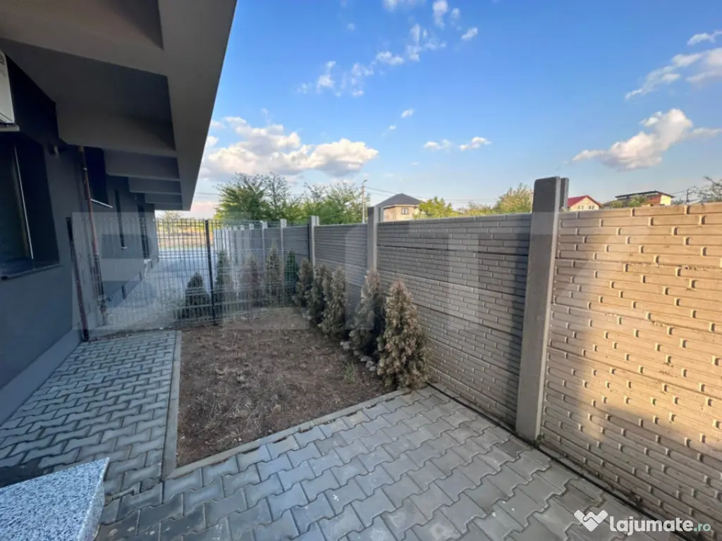 Apartament cu 2 camere, 30mp curte, incalzire in pardoseala,