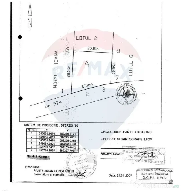 Vanzare Teren Izvorani / Strada Gradinarilor/Complex Olimpic
