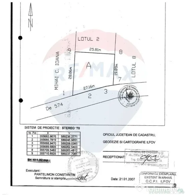 Vanzare Teren Izvorani / Strada Gradinarilor/Complex Olimpic