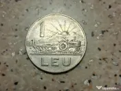 Vand moneda de 1 leu, originala, din 1966.