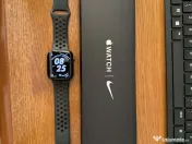 Apple Watch Nike Series 7 (45mm) Midnight + cadou bratara metalica neagra