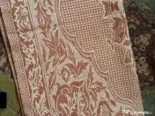 Cuvertura bumbac noua,in doua culori,cu doua fete si franjuri. 