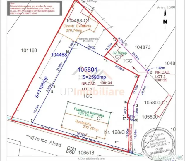 PROPRIETATE MULTIFUNCTIONALA | TEREN 3788 MP | SPALATORIE CA