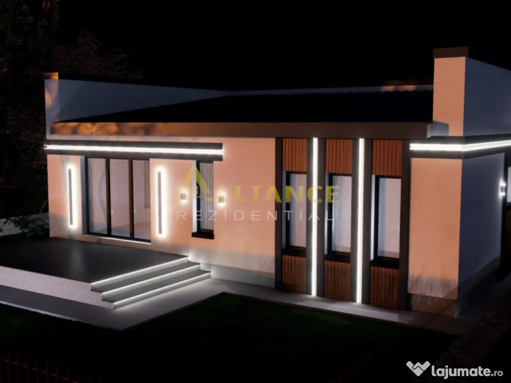 Casa individuala parter || 4 camere 2 bai || teren 309mp