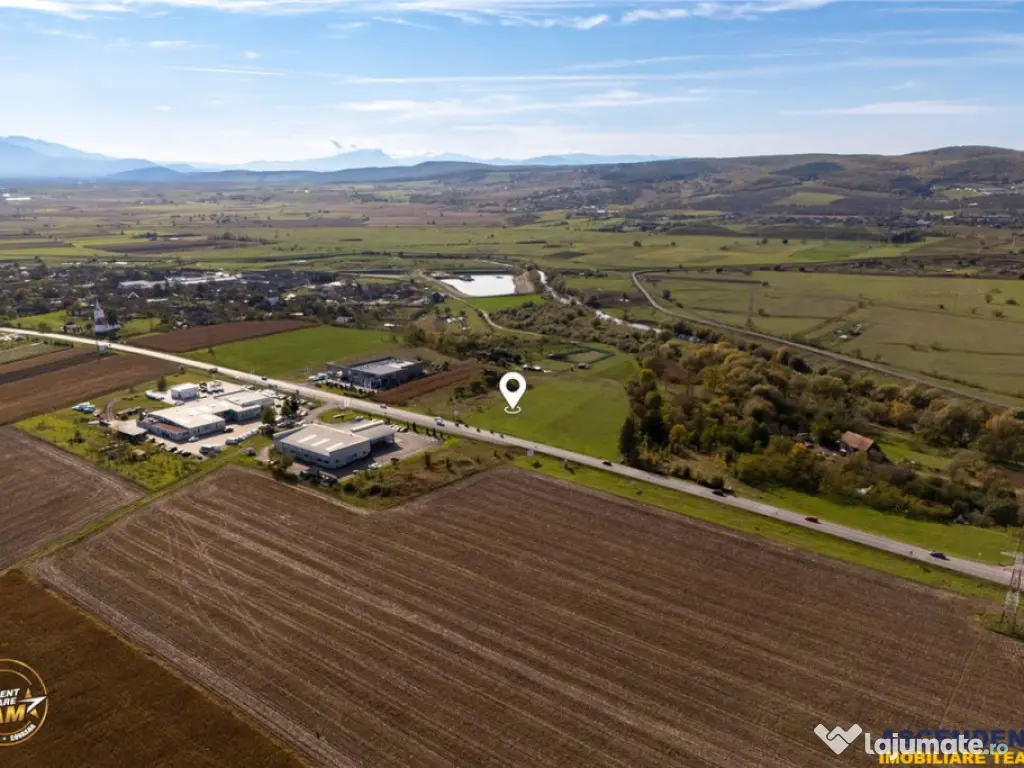 FILM! Teren intravilan industrial, deschidere la DN, Sfantu