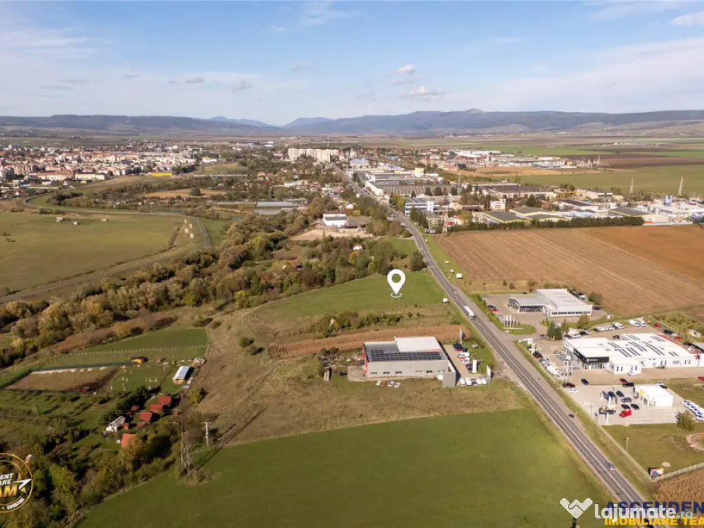 FILM! Teren intravilan industrial, deschidere la DN, Sfantu