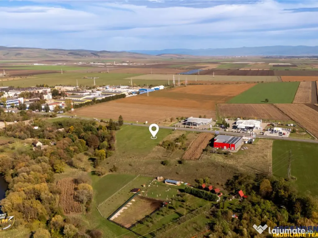 FILM! Teren intravilan industrial, deschidere la DN, Sfantu