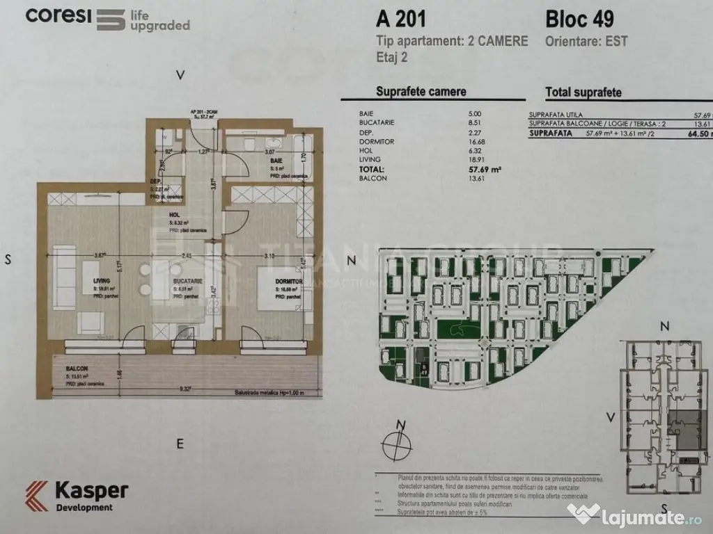 Apartament 2 camere Kasper Coresi Ideal |nvestiție, Pred...