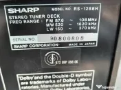 Sharp stereo tuner deck rs-1288h